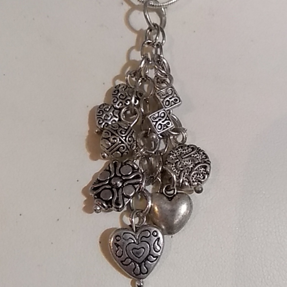 Two strand charm necklace.